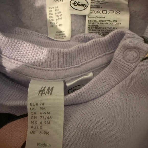 H&M x Disney Minnie Mouse & Daisy Duck 2-Piece Sweat Set | 9 months - Picture 5 of 5